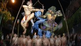 FOTO: Festival Ogoh-ogoh Nusantara Sambut Hari Raya Nyepi Jelang Hari Raya Nyepi, Ogoh-Ogoh diarak oleh sejumlah pemuda sebagai simbol hilangnya aura negatif, sehingga umat dapat beribadah dengan hening dan damai.