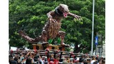 FOTO: Festival Ogoh-ogoh Nusantara Sambut Hari Raya Nyepi Jelang Hari Raya Nyepi, Ogoh-Ogoh diarak oleh sejumlah pemuda sebagai simbol hilangnya aura negatif, sehingga umat dapat beribadah dengan hening dan damai.