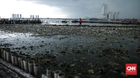 Lautan Sampah di Teluk Jakarta