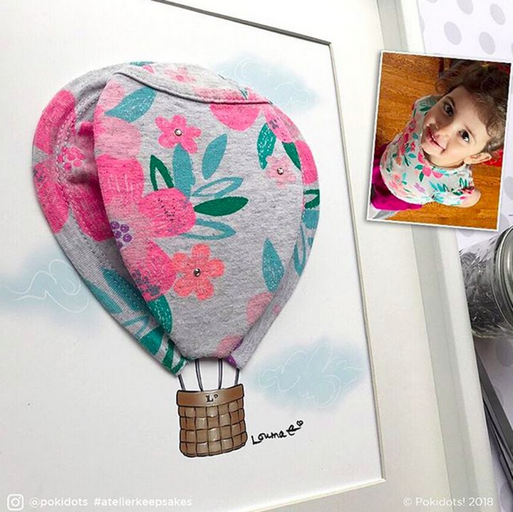 <p>Bahan bermotif floral dari kaos anak bisa jadi seni yang indah kan? (Foto: Instagram/ @pokidots)</p>