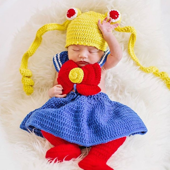 Masih ngantuk nih Sailormoon ciliknya. (Foto: Instagram @knitknothandmade/ @babyaxioo/ @avelinegunawan)