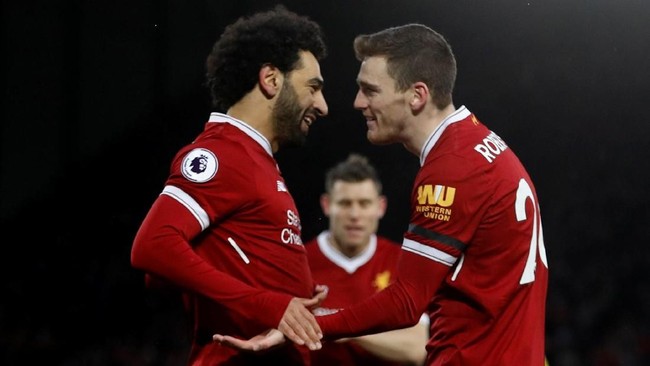 Winger Liverpool Mohamed Salah menjadi pencetak gol terbanyak di liga elite Eropa mengalahkan Lionel Messi dan Edinson Cavani setelah menciptakan quattrick.