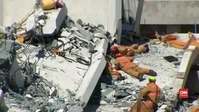 VIDEO: Korban Terakhir Dievakuasi dari Puing Jembatan Florida