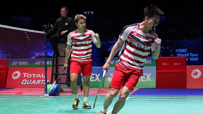 Pasangan Ganda putra Kevin Sanjaya Sukamujo/Marcus Fernaldi Gideon mengalahkan ganda Korea Selatan (Korsel), Chung Eui Seok/Kim Won Ho.