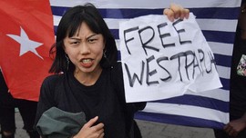 Demo Kelompok Separatis Papua Sambut Jokowi di Selandia Baru