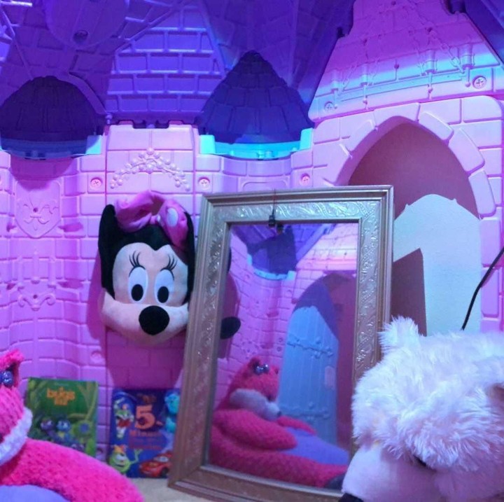 <p>Lihat deh, ada Minnie Mouse di dalam istana. Benar-benar kamar impian anak-anak nih. (Facebook/ Lyle Coram)</p>