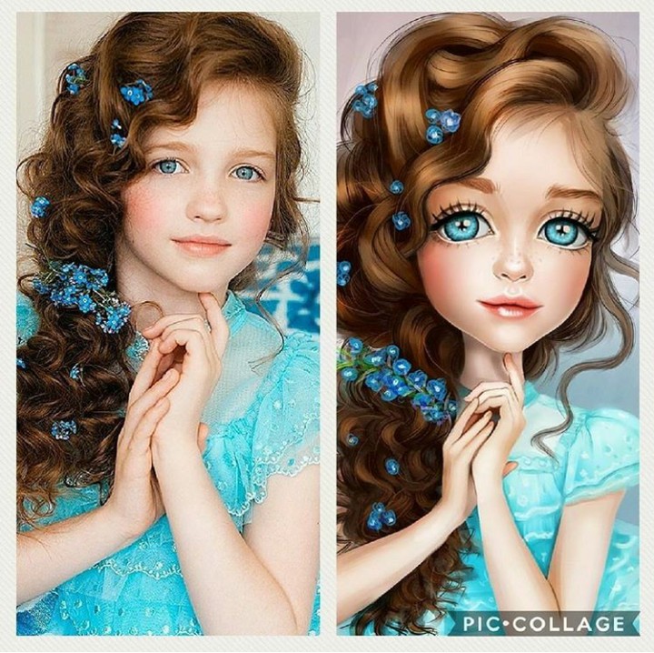 <p>Cantik ya model sama karikaturnya. (Foto: Instagram @liubofirst)  </p>