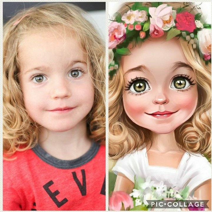 <p>Saat si tomboy digambar menjadi super feminin. (Foto: Instagram @liubofirst)  </p>