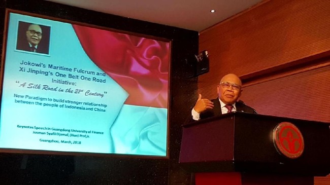 Komisaris Utama Garuda Indonesia Jusman Syafii Djamal didapuk sebagai profesor emeritus keuangan oleh salah satu kampus ternama China.