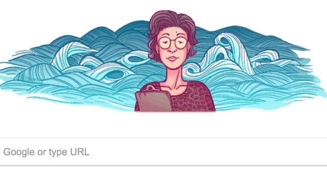 Google doodle mengenang kelahiran sosok ahli geokimia asal Jepang, Katsuko Saruhashi.