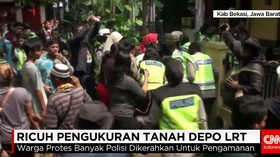 Ricuh Pengukuran Tanah Depo LRT