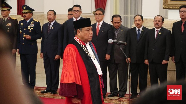 Rapat Permusyawaratan Hakim MK menggelar rapat untuk menentukan posisi Ketua MK, Rabu (28/3). Hasilnya akan diumumkan pada Senin (2/4).