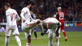 FOTO: Timnas Argentina Dipermalukan Timnas Spanyol