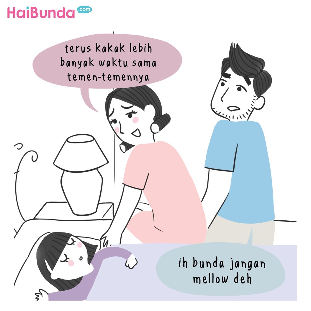 Saat membayangkan nanti si kecil besar, kita bisa mellow deh. Buat Bunda, membayangkan anak nanti bakal gimana yang bikin mellow? Cerita yuk di kolom komentar.
