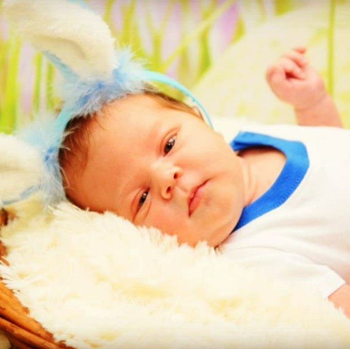 <p>Bertelinga biru plus pipi chubby, Easter Bunny yang satu ini sukses bikin kita gemas, Bun. (Foto: Instagram/ @harmonypictures2015)</p>