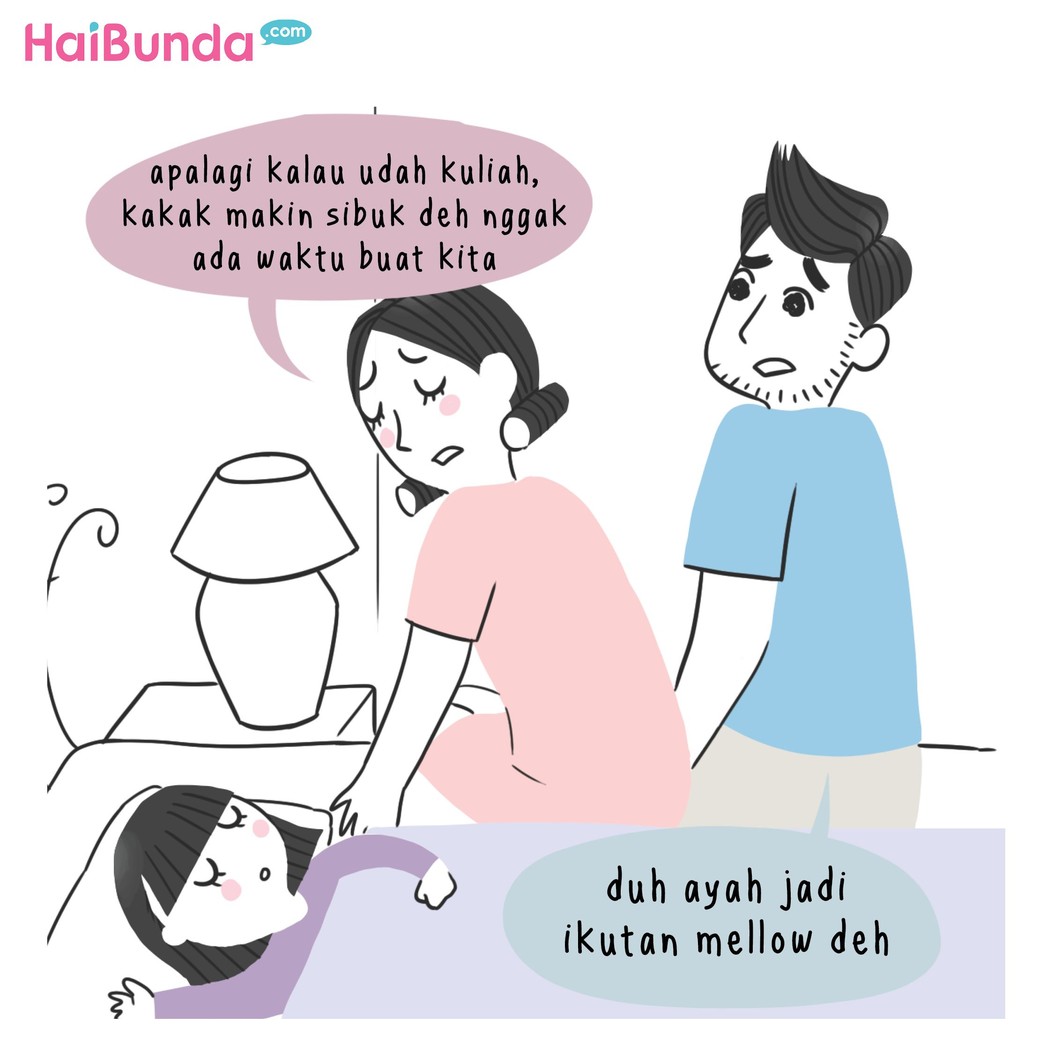 Saat membayangkan nanti si kecil besar, kita bisa mellow deh. Buat Bunda, membayangkan anak nanti bakal gimana yang bikin mellow? Cerita yuk di kolom komentar.