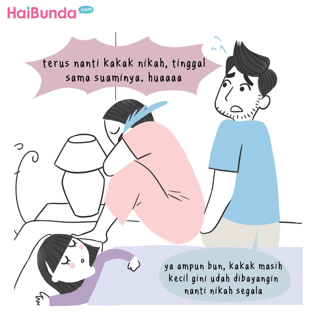 Saat membayangkan nanti si kecil besar, kita bisa mellow deh. Buat Bunda, membayangkan anak nanti bakal gimana yang bikin mellow? Cerita yuk di kolom komentar.