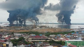 Pertamina Klaim Padamkan Kebakaran Kapal di Balikpapan