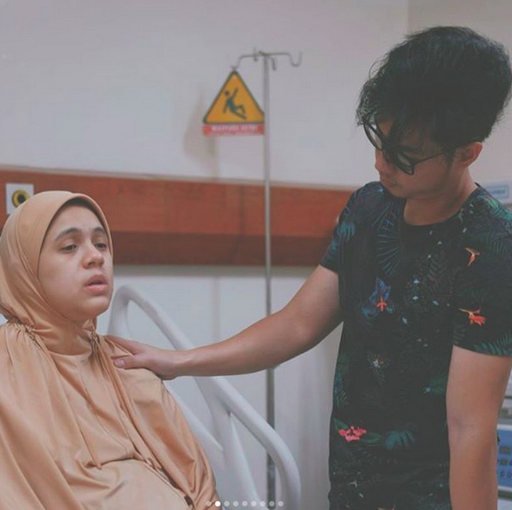 <p>Dukungan pun nggak berhenti diberikan sang suami, Rizky Kinos. (Foto: Instagram/ @missnyctagina)</p>