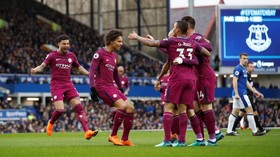 Man City Permalukan Tim Tuan Rumah Everton 3-1