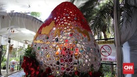 Telur Raksasa Rasa 'Bhineka' Meriahkan Paskah di Katedral