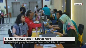Warga Padati Kantor Pajak di Hari Terakhir Pelaporan SPT