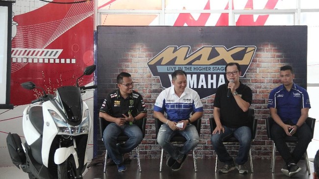 Yamaha Lexi dikenalkan di Kota Medan, Sumatera Utara untuk melengkapi skuter Maxi yang sebelumnya diisi Nmax, Aerox, Xmax dan Tmax.
