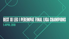 INFOGRAFIS: Best XI Leg I Perempat Final Liga Champions