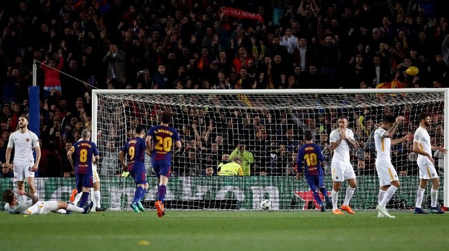 Langkah Barcelona di Liga Champions 2017/2018 dibantu lima gol bunuh diri yang didapat dari fase grup hingga babak perempat final.