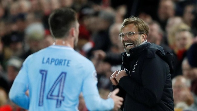 Kemenangan 3-0 atas Manr City di leg pertama tidak membuat manajer Liverpool Juergen Klopp memilih bermain aman pada leg kedua perempat final Liga Champions.