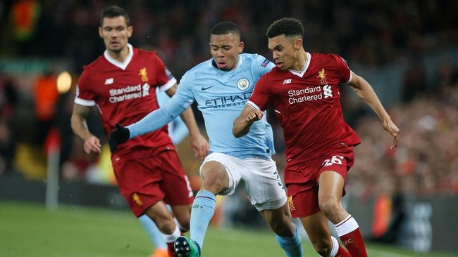 Sukses Liverpool menghajar Manchester City 3-0 pada leg pertama perempat final Liga Champions di Stadion Anfield juga menghadirkan sejumlah fakta menarik.