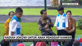 Presiden Jokowi Piknik Bersama Anak-anak Penderita Kanker