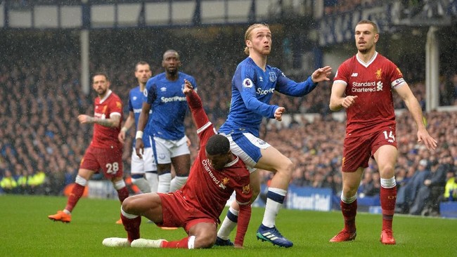 Derby Merseyside antara Everton vs Liverpool pada lanjutan Liga Inggris di Stadion Goodison Park, Sabtu (8/4), berakhir imbang.