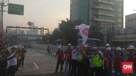 Hari Pertama Uji Coba Underpass Mampang, Pengendara Bingung