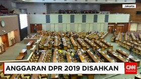Anggaran DPR 2019 Disahkan