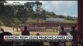 Gerindra Resmi Usung Prabowo Capres 2019