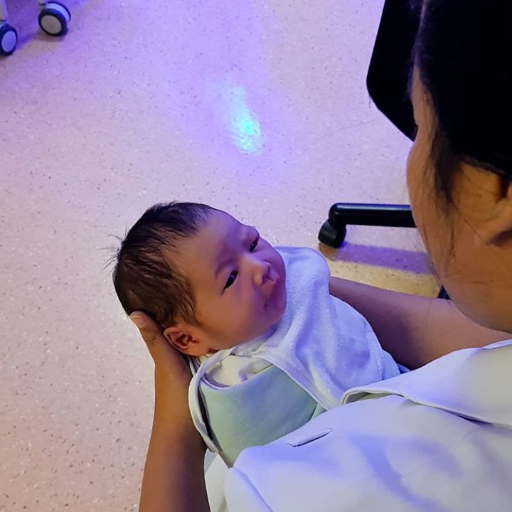 Baby Al, panggilan akrabnya, lahir dengan bobot 3.650 gram. (Foto: Instafram @_luckyperdana)