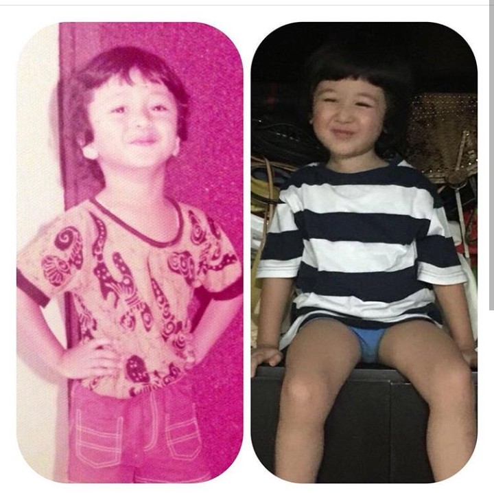 <p>Ternyata Kabay mirip banget sama Ayah Ferry waktu kecil. (Foto: Instagram @deswitamaharani80)</p>