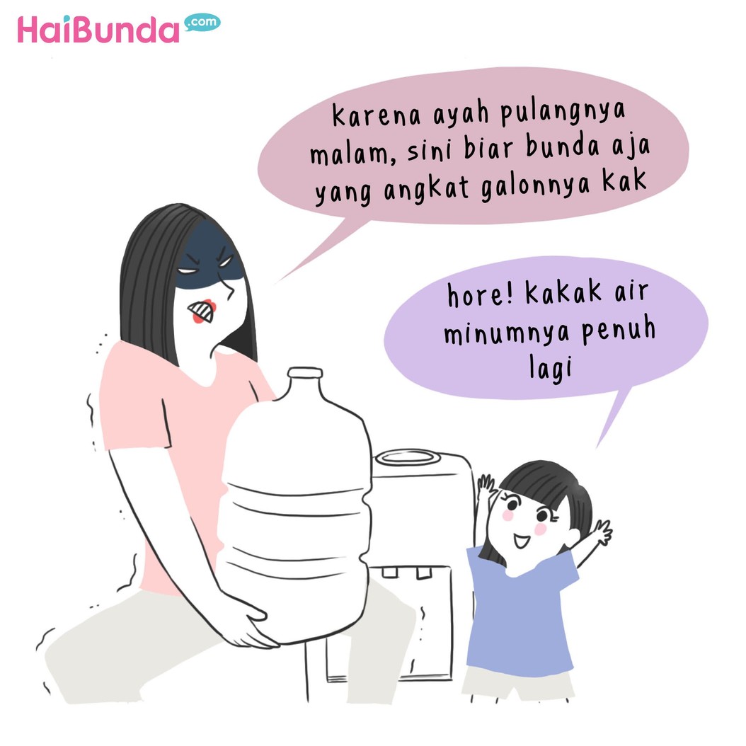 Di balik sosok bunda yang lembut, tersimpan kekuatan yang nggak disangka. Kapan kekuatan 'tersembunyi' Bunda di komik ini muncul?