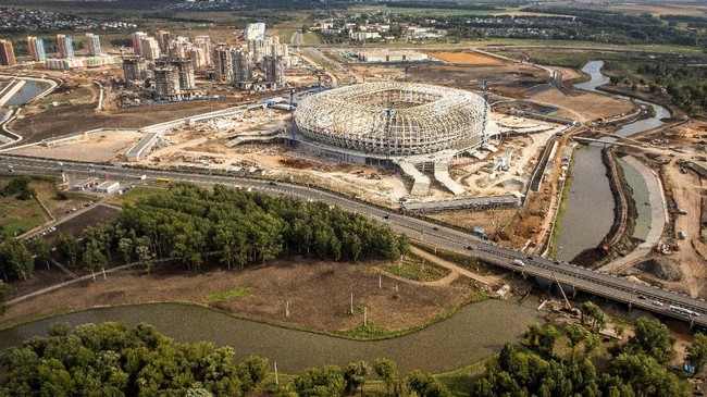 Mordovia Arena menjadi salah satu stadion baru yang dibangun khusus untuk menyelenggarakan Piala Dunia 2018.