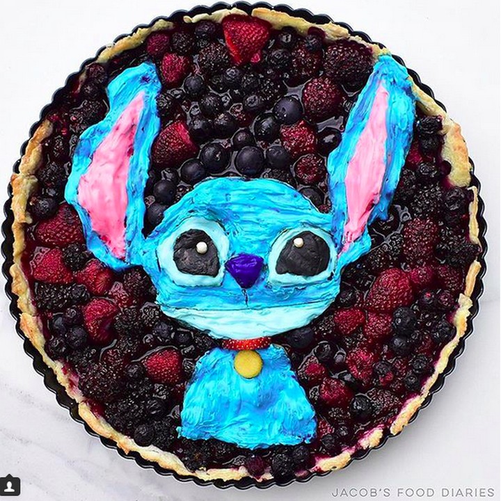 <p>Hai, Stitch, Lilo-nya mana? (Foto: Instagram/ @jacobs_food_diaries)  </p>