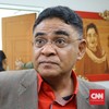 Ketua DPP PDIP Andreas Hugo Parreira menanggapi soal pencalonan Ketua Umum Partai Gerindra Prabowo Subianto di Kantor DPP PDIP, Jakarta, Rabu (18/4).
