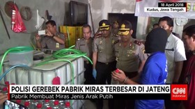 Polisi Gerebek Pabrik Miras Omzet Puluhan Juta