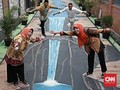 FOTO: Ceria di Kampung Mural 3D Gang Husada