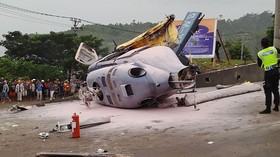 Heli Jatuh di Tasikmalaya, Empat Korban Selamat