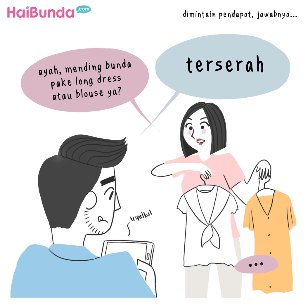 Hal-hal berikut bikin bunda di komik ini kesal sama ayah. Nah, Bunda sendiri paling kesal kalau Ayah kenapa atau ngapain, Bun? Yuk ceritain di kolom komentar.