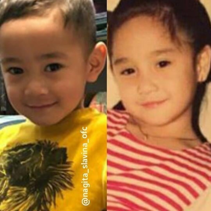 <p>Ini Rafathar dan adiknya? Bukan itu Mama Gigi saat masih kecil. (Foto: Instagram @nagita_slavina_ofc))</p>