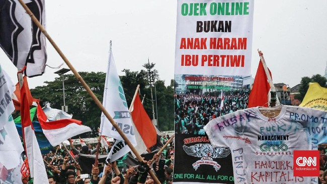 Garda mengatakan tidak akan melakukan aksi demonstrasi saat pembukaan Asian Games 2018 apabila pemerintah memenuhi dua tuntutan pengemudi ojek online.