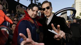 FOTO: Pahlawan Super 'Guncang' Karpet Ungu 'Infinity War'