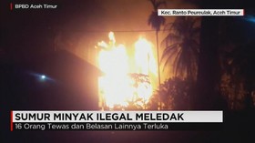 Sumur Minyak Ilegal Meledak
